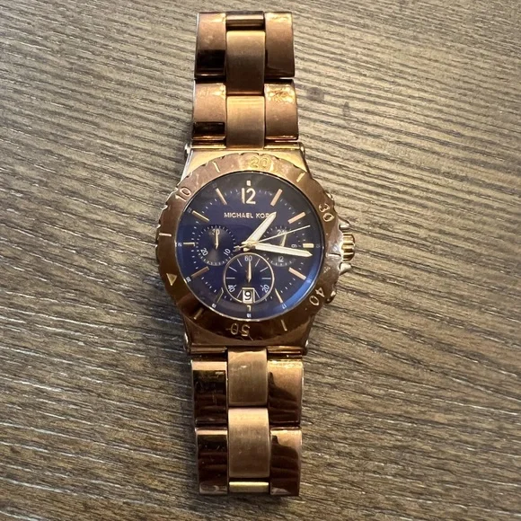 Michael Kors | Accessories | Michael Kors Rose Gold W Blue  display picture 1